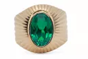 Ring Emerald Original Vintage 14K Produkt s ružovým zlatým vintage Unique VRC127R